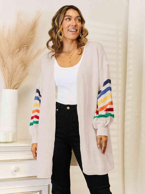 Cozy Mood Long Open Front Cardigan - MXSTUDIO.COM