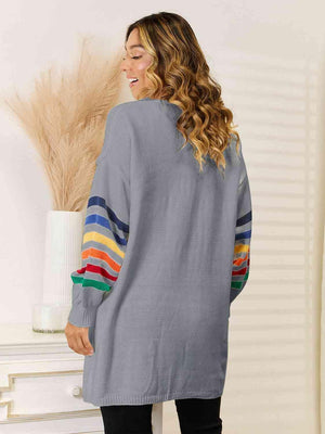 Cozy Mood Long Open Front Cardigan - MXSTUDIO.COM