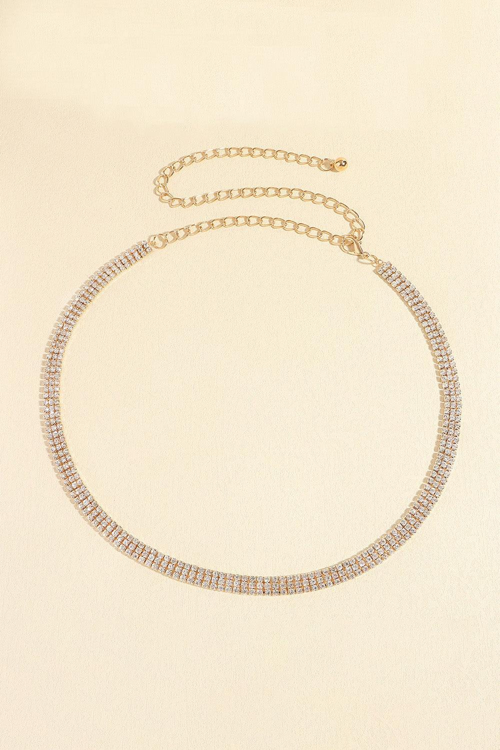 Daily Sparkle Rhinestone Chain Belt - MXSTUDIO.COM