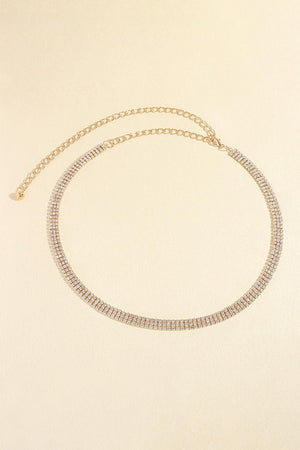 Daily Sparkle Rhinestone Chain Belt - MXSTUDIO.COM