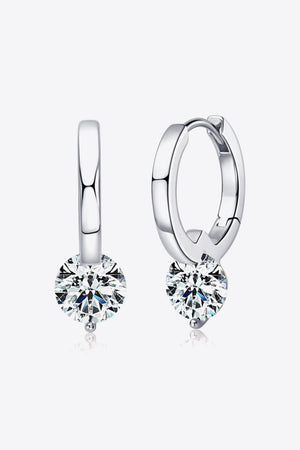 Dash Of Luck 2 Carat Moissanite Drop Earrings - MXSTUDIO.COM