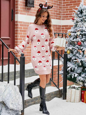 December Feels Christmas Sweater Dress - MXSTUDIO.COM