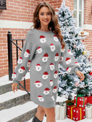 December Feels Christmas Sweater Dress - MXSTUDIO.COM