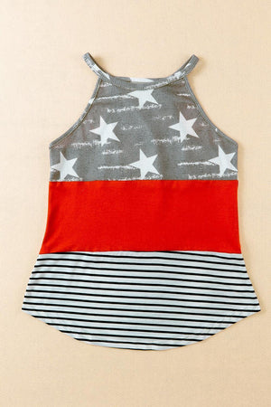 Dedicated Crew Neck Stars and Stripes Tank Top - MXSTUDIO.COM