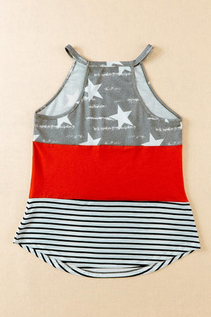 Dedicated Crew Neck Stars and Stripes Tank Top - MXSTUDIO.COM