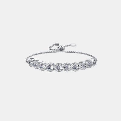 a diamond bracelet with a white background