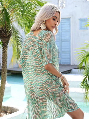 Delightful Surprise Multicolored Crochet Beach Cover-Up - MXSTUDIO.COM