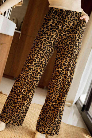 Delightfully Dreamy Leopard Wide Leg Pants - MXSTUDIO.COM