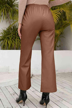Drawstring Waist Wide Leg Women's Casual Pants - MXSTUDIO.COM
