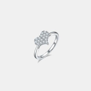 a diamond ring on a white background