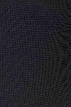 Dropped Shoulder Plaid Print Plus Size Black Jacket - MXSTUDIO.COM