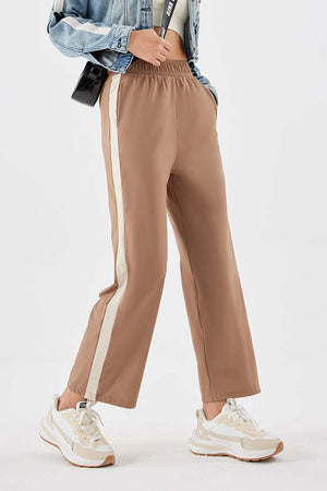 Dynamic Spandex Side Striped Pants - MXSTUDIO.COM
