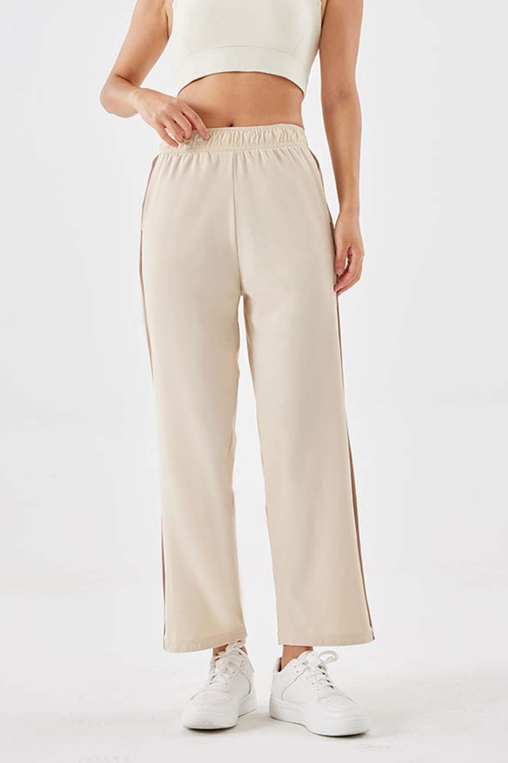 Dynamic Spandex Side Striped Pants - MXSTUDIO.COM