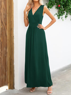 Ease And Confidence A-Line Sleeveless Maxi Dress - MXSTUDIO.COM