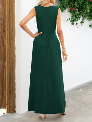 Ease And Confidence A-Line Sleeveless Maxi Dress - MXSTUDIO.COM