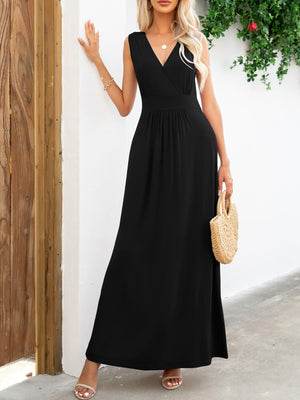 Ease And Confidence A-Line Sleeveless Maxi Dress - MXSTUDIO.COM