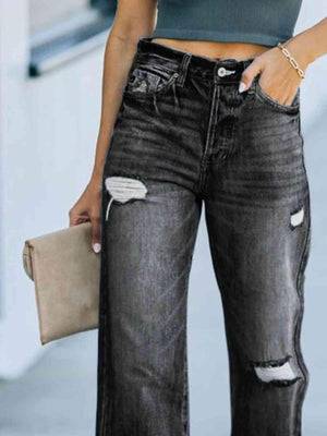 Easy Saturday High Waist Wide Leg Jeans - MXSTUDIO.COM