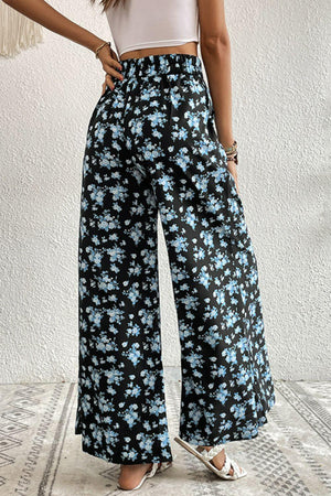 Easygoing Floral High Waist Culotte Pants - MXSTUDIO.COM