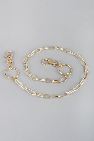 Empower Me Women's Iron Gold Chain Belt - MXSTUDIO.COM
