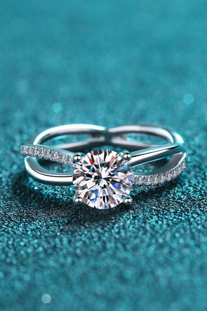Endless Glam 1 Carat Split Shank Moissanite Ring - MXSTUDIO.COM