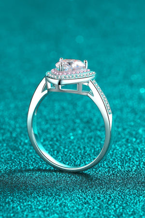 Enduring Shine 1 Carat Moissanite Heart Ring - MXSTUDIO.COM