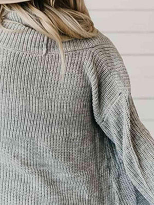 Enjoyable Warmth High-Low Open Front Cardigan - MXSTUDIO.COM