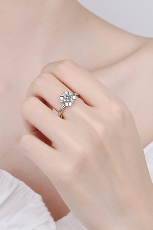 Essence Of Love Sterling Silver Moissanite Ring - MXSTUDIO.COM