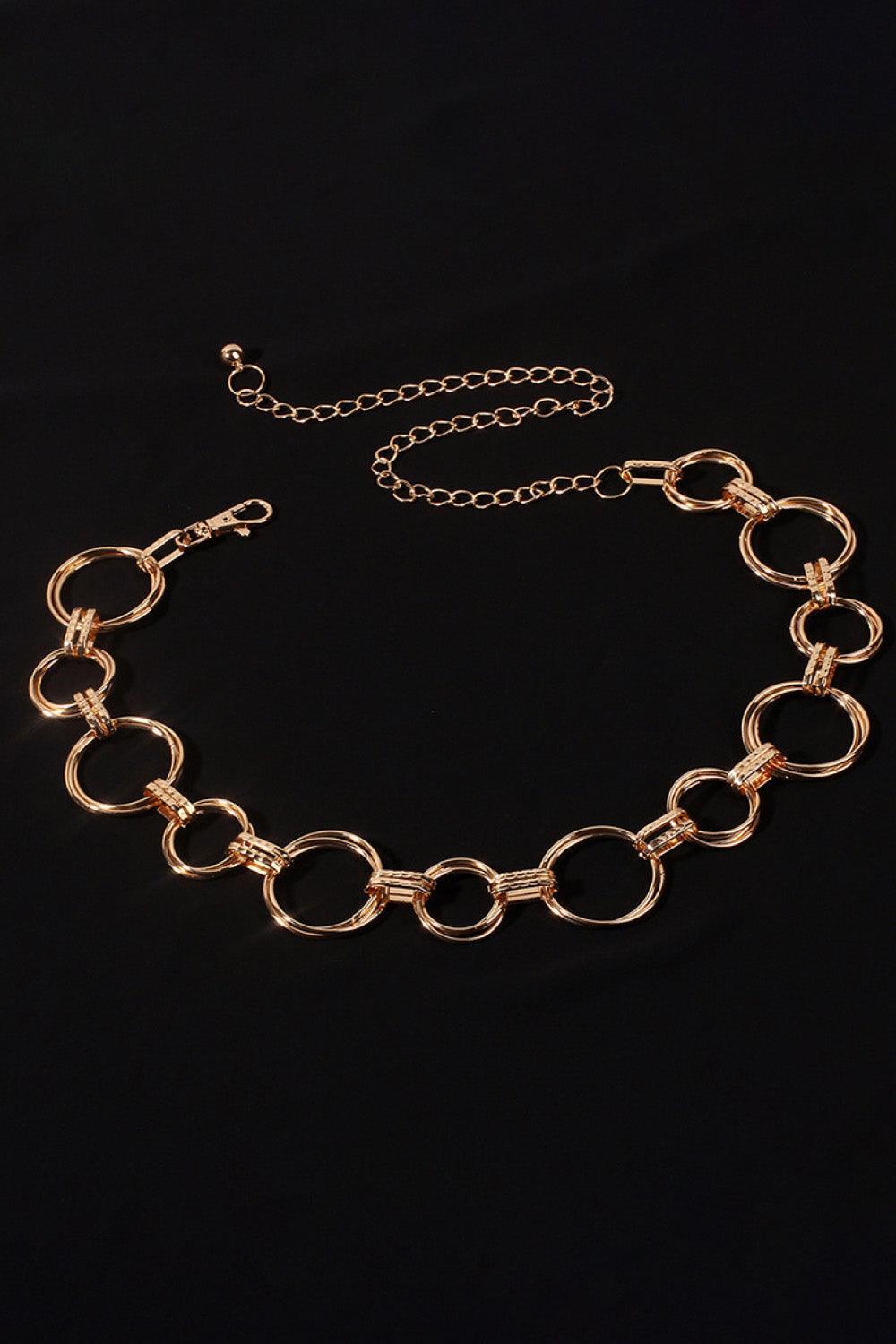 Everlasting And Extravagant Circle Chain Belt - MXSTUDIO.COM