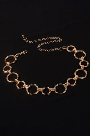 Everlasting And Extravagant Circle Chain Belt - MXSTUDIO.COM