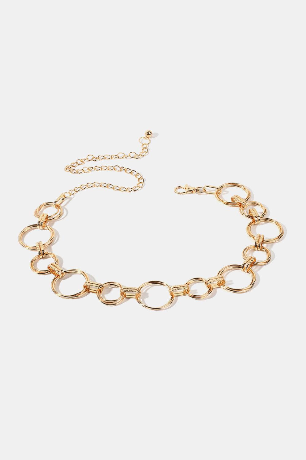 Everlasting And Extravagant Circle Chain Belt - MXSTUDIO.COM