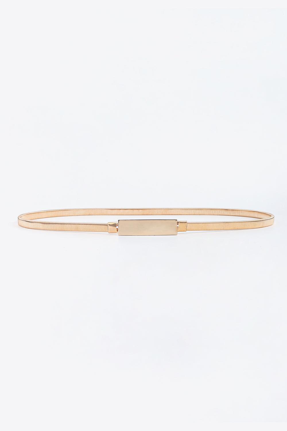 Everlasting Glamour Skinny Metal Stretch Belt - MXSTUDIO.COM