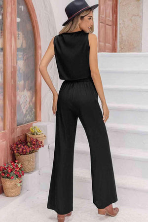Express Your Style Black Vest and Pants Set - MXSTUDIO.COM