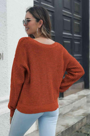 Extraordinary Fall Knit Crisscross Sweater - MXSTUDIO.COM