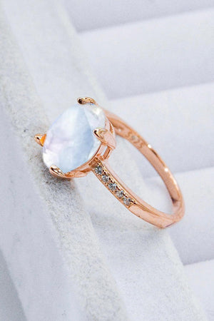 Extraordinary Trend Gold Plated Moonstone Ring - MXSTUDIO.COM