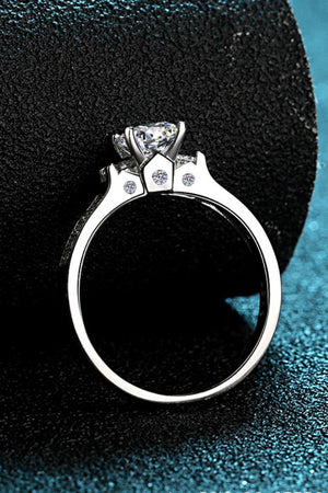 Faithful Love Sterling Silver Moissanite Ring - MXSTUDIO.COM