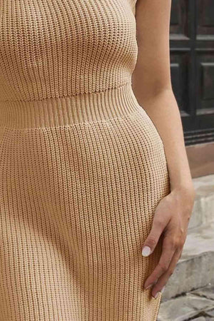 Fall Chic Mini One Shoulder Sweater Dress - MXSTUDIO.COM