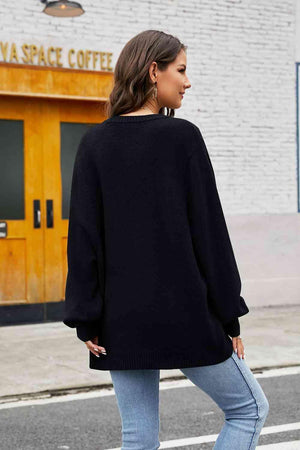 Fall Embrace Long Sleeve Knit Sweater - MXSTUDIO.COM