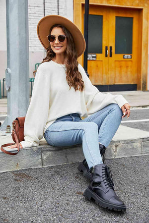 Fall Embrace Long Sleeve Knit Sweater - MXSTUDIO.COM