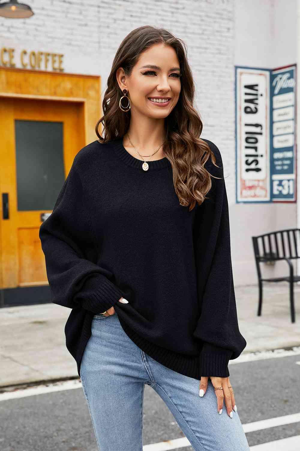 Fall Embrace Long Sleeve Knit Sweater - MXSTUDIO.COM