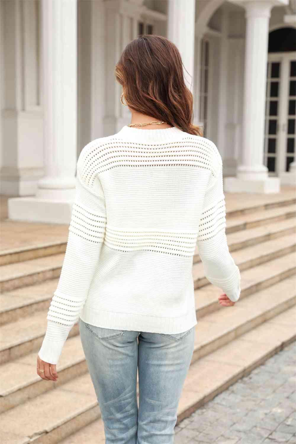 Fall Essential Crew Neck Pullover Sweater - MXSTUDIO.COM