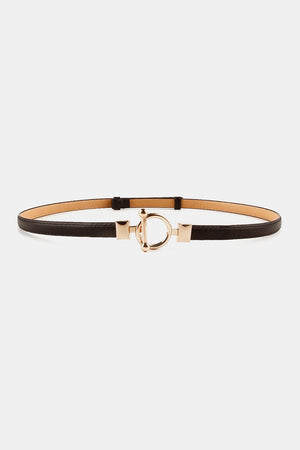 Fantastically Cozy Toggle Buckle Womens Skinny Belt - MXSTUDIO.COM