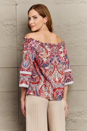 Fascinating Off Shoulder Bohemian Blouse - MXSTUDIO.COM