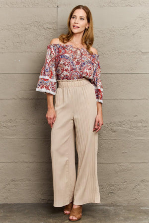 Fascinating Off Shoulder Bohemian Blouse - MXSTUDIO.COM