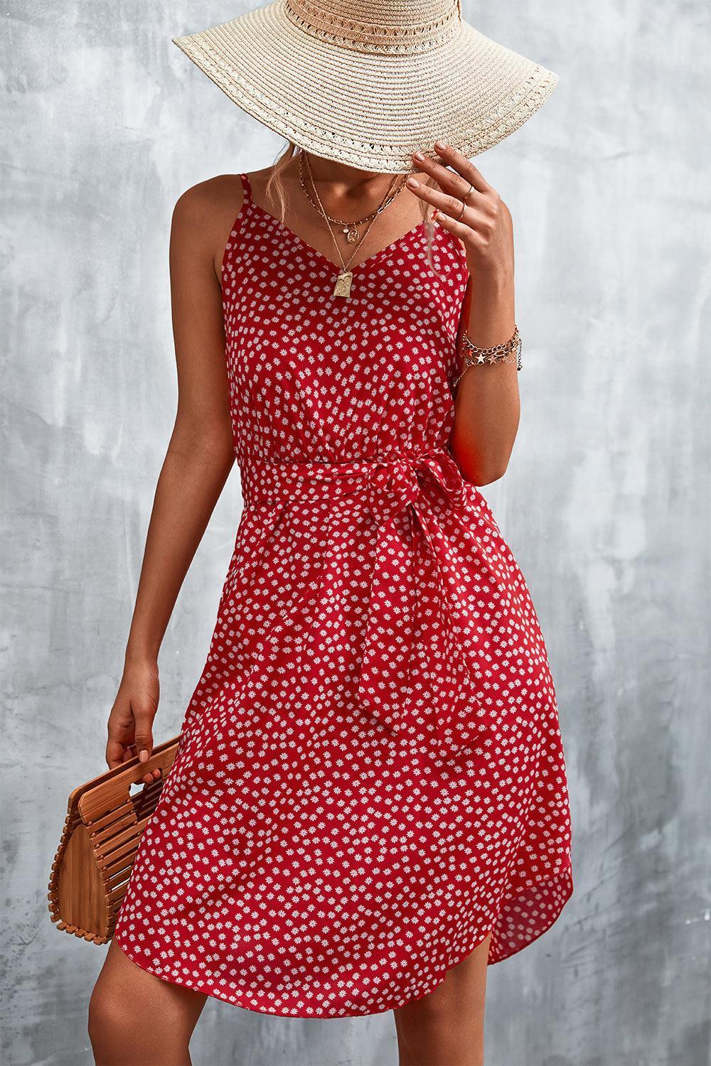 Fashion And Ease Spaghetti Strap Mini Dress - MXSTUDIO.COM