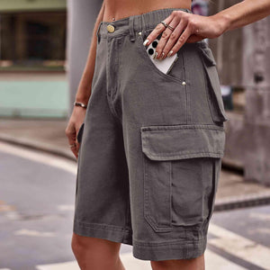 Fashion And Function Denim Cargo Shorts - MXSTUDIO.COM
