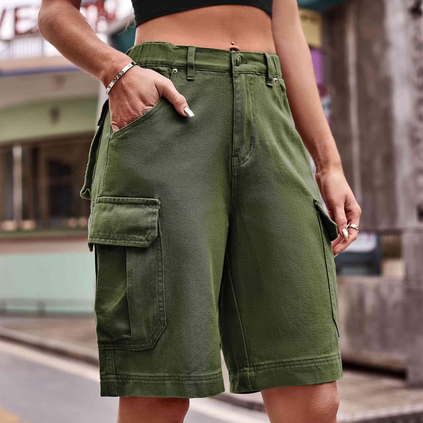 Fashion And Function Denim Cargo Shorts - MXSTUDIO.COM