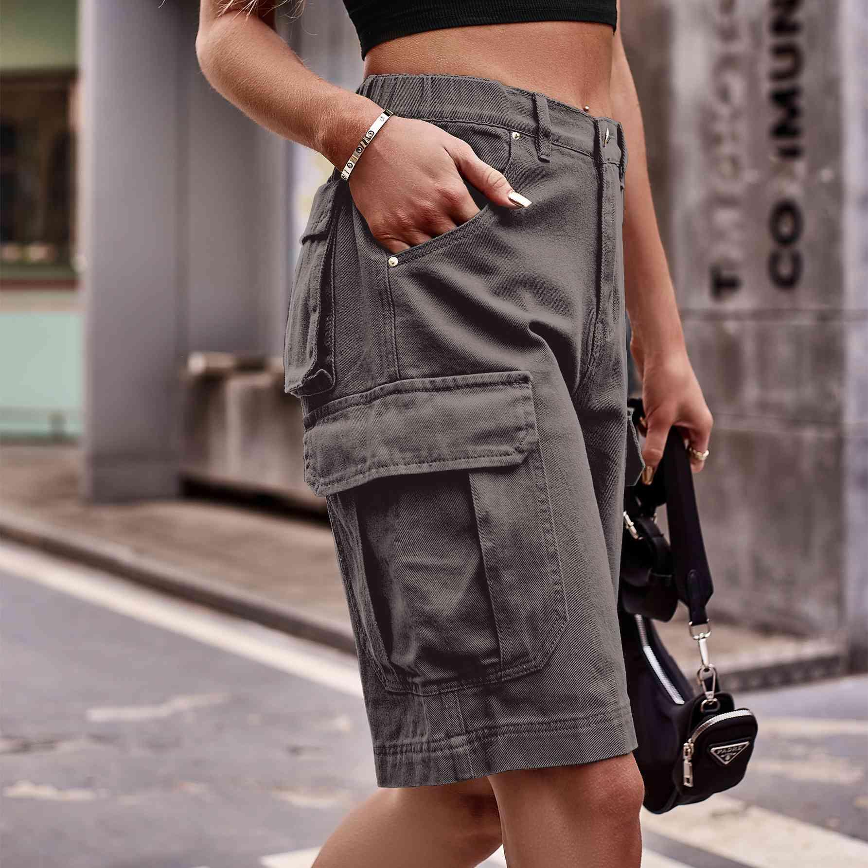 Fashion And Function Denim Cargo Shorts - MXSTUDIO.COM