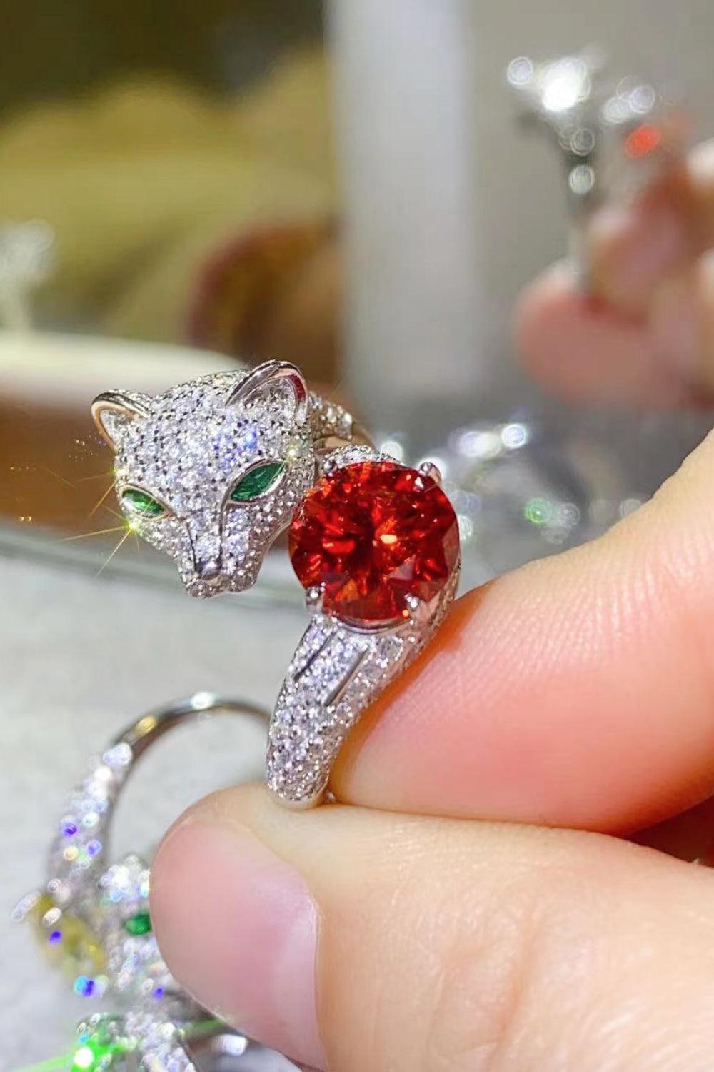 Fashion Animal Band 2 Carat Moissanite Ring - MXSTUDIO.COM