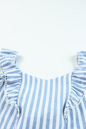 Fashion-Forward Babe Ruffled Open Back Tank Top - MXSTUDIO.COM