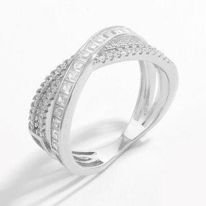 a diamond ring on a white background